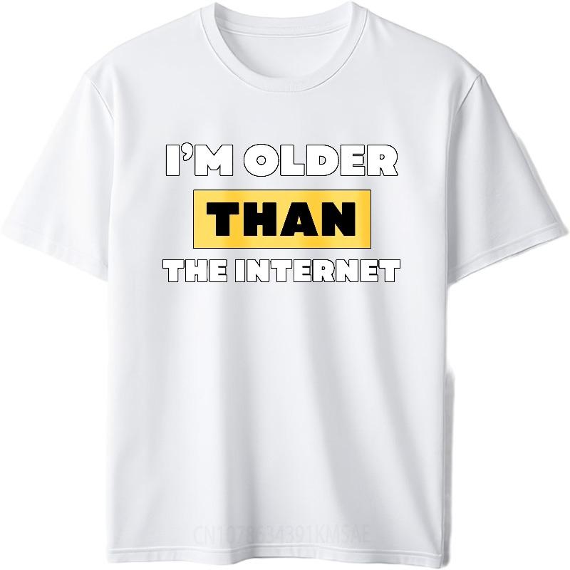 Anime Boys Summer Tshirt Im Older Than The Internet Short Sleeve Travel Round Neck For Her Tshirt Everyday Tee Premium Gift