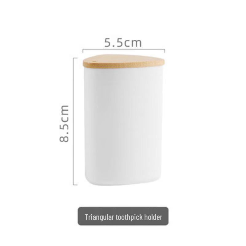 Qianxing Triangle Ceramic Toothpick Holder