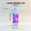 1PC Galaxy Nebula Butterfly Color Print 750ml Color Plastic Sports Water Bottle Leakproof Flip Straw Lid Suitable for Sports Office Home Use