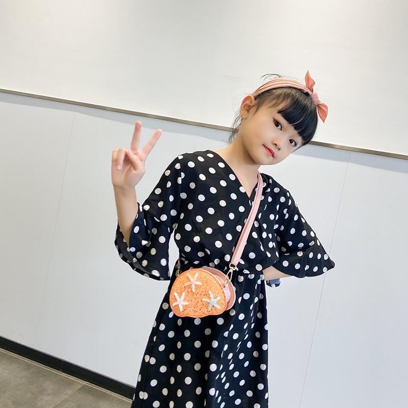 Adorable Mini Crossbody Bag For Kids Featuring Stylish Sequins And Charming Star Design