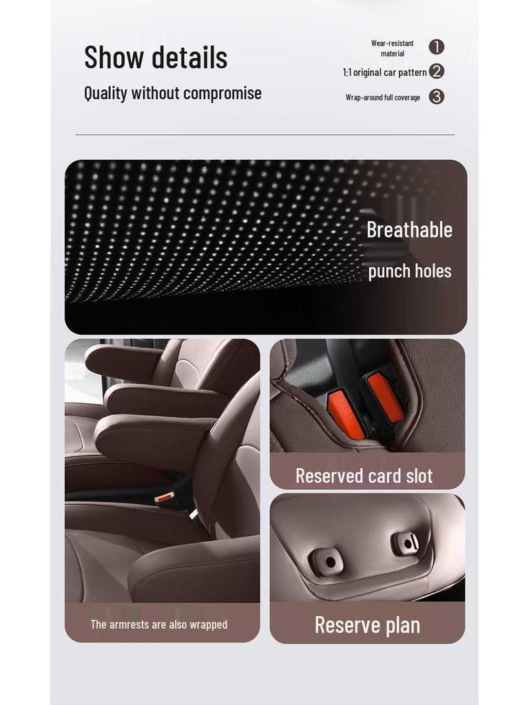 Wuling Xingguang 730 Universelles Leder-Autositzkissen - Ganzjahres, Vollumrandung Passform