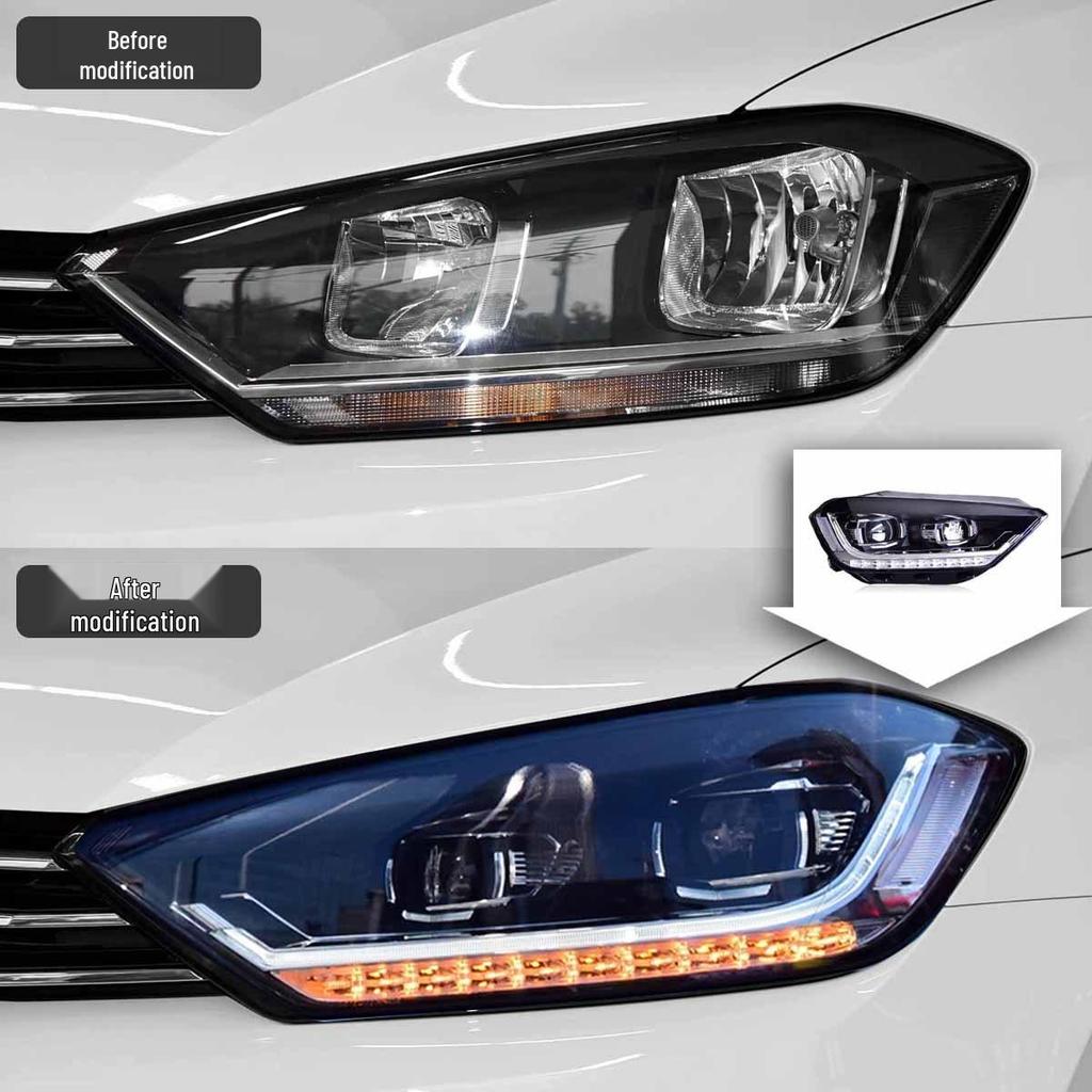 LED Retrofit Kit: Headlights, Daytime Running Lights & Sequential Turn Signals for 2016-2018 VW Golf Sportsvan.