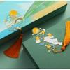 Zinc Zinc Alloy Moon Rabbit Book Clip Classical Book Page Marker Cute Chinese Style Bookmarks  Student