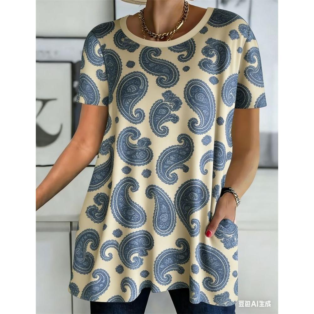 

2026 New Summer Short Sleeved T-shirt, 3D Printed Pocket T-shirt, Casual and Fashionable, Plus Size T-shirt 3XL