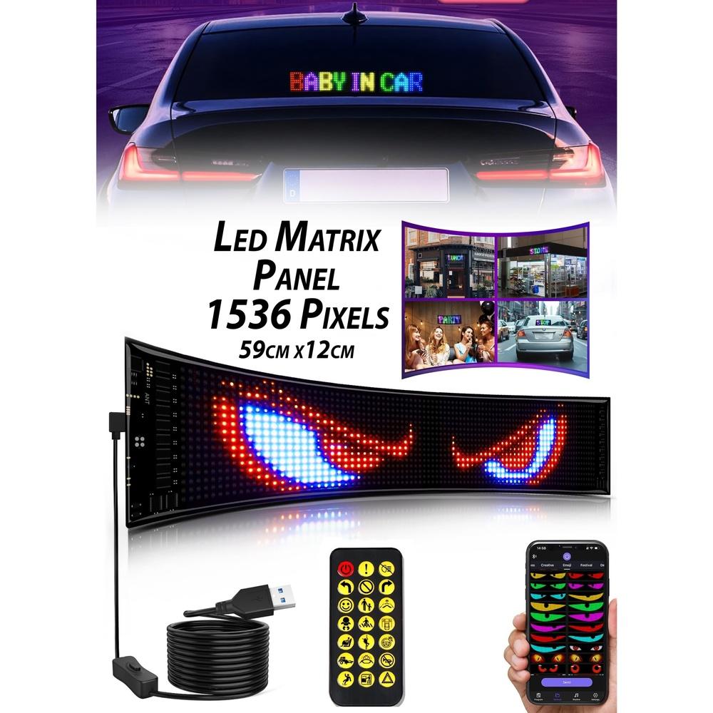 

LED Advertising Large Flexible RGB Full Color Programmable Digital Sign Super Bright Bluetooth APP Control DIY Custom LED for Car Truck Store Busines