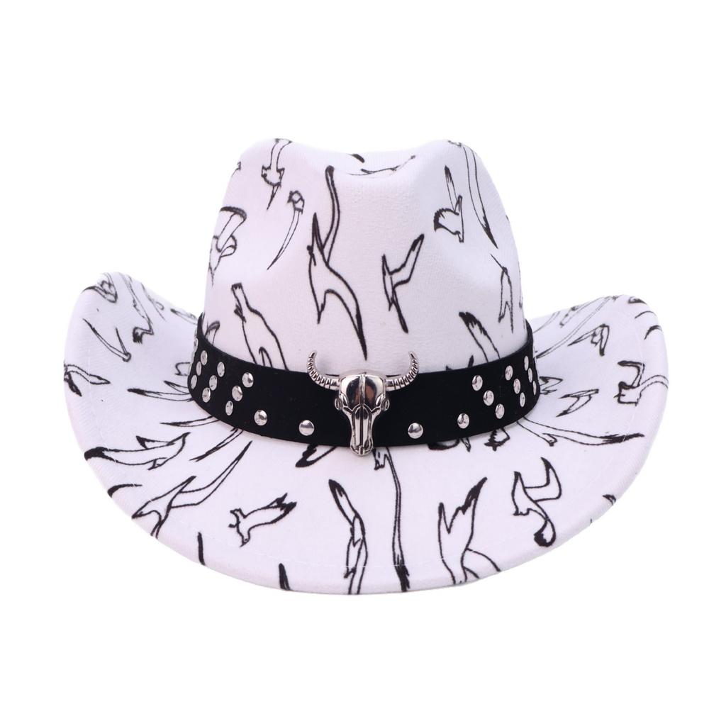 Hot Sale Jazz Top Hat Western Cowboy Hat New Men's and Women's European and American Famous Style Tibetan Classic Woolen Hat