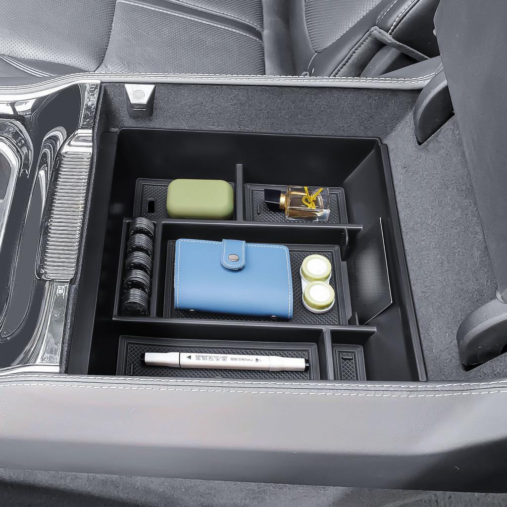 Armrest Storage Center Console Organizer for 2025-2025 Jeep Wagoneer/L, 2025-2025 Jeep Grand Wagoneer/L Interior Car Storage Box