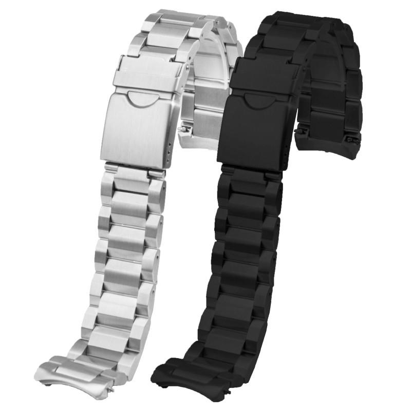 For TISSOT 1853 Sagitar Series T125617 Quick Release Metal Stainless Steel Band Curved End Arc Mouth Strap Watch Chain 22mm