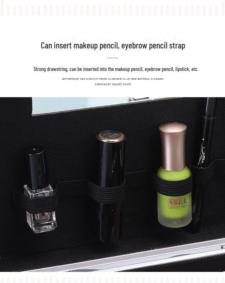 Geantă portabilă mare pentru machiaj și cosmetice