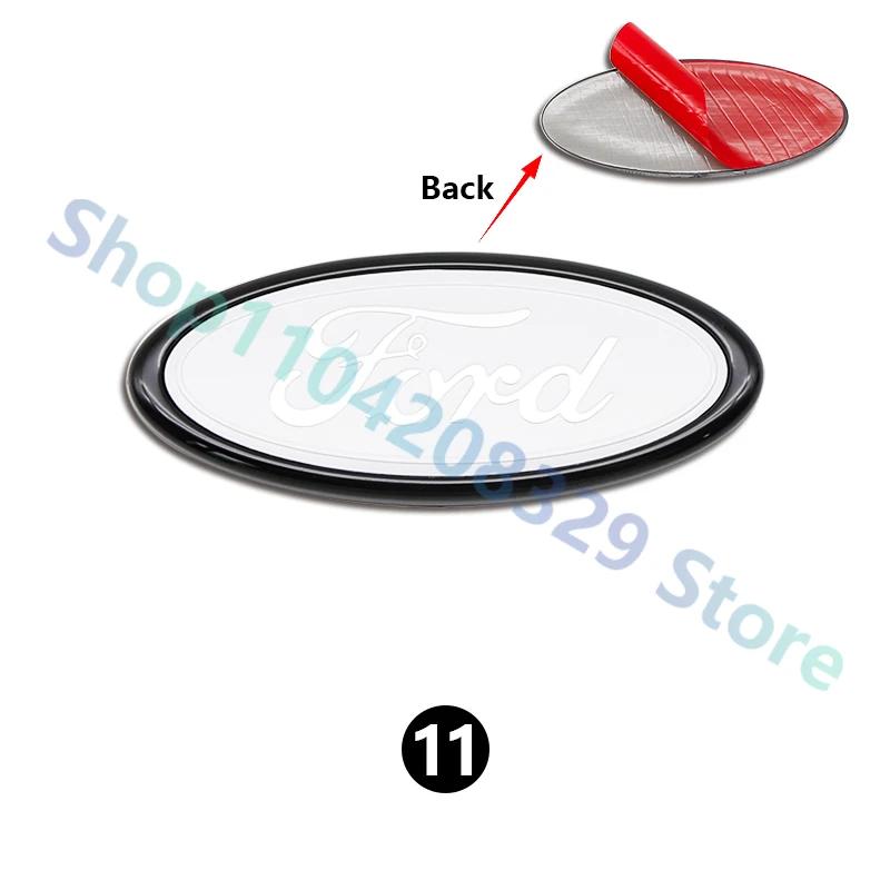 For Ford  MK1 Car Front Rear Trunk Emblem 11.5x4.5cm Cover Sticker for Ford Focus Edge Mondeo Ecosport Ranger Fiesta Fusion Kuga Accessories