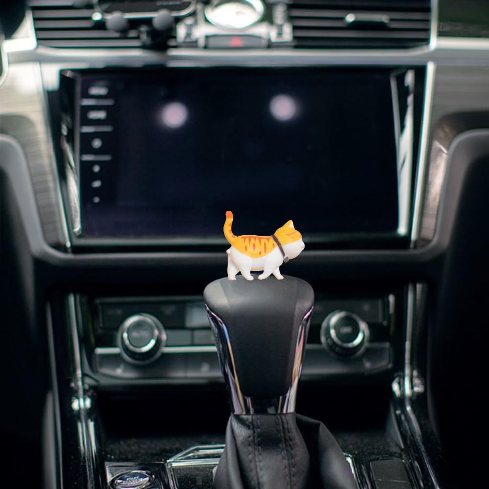 KALOLINNA Animal Figure Cat Kitten Toy Cute Mini Toys for Garden Car Interior Movable Cute Cat Birthday Party Party Accessories Set, 9-Piece Set,