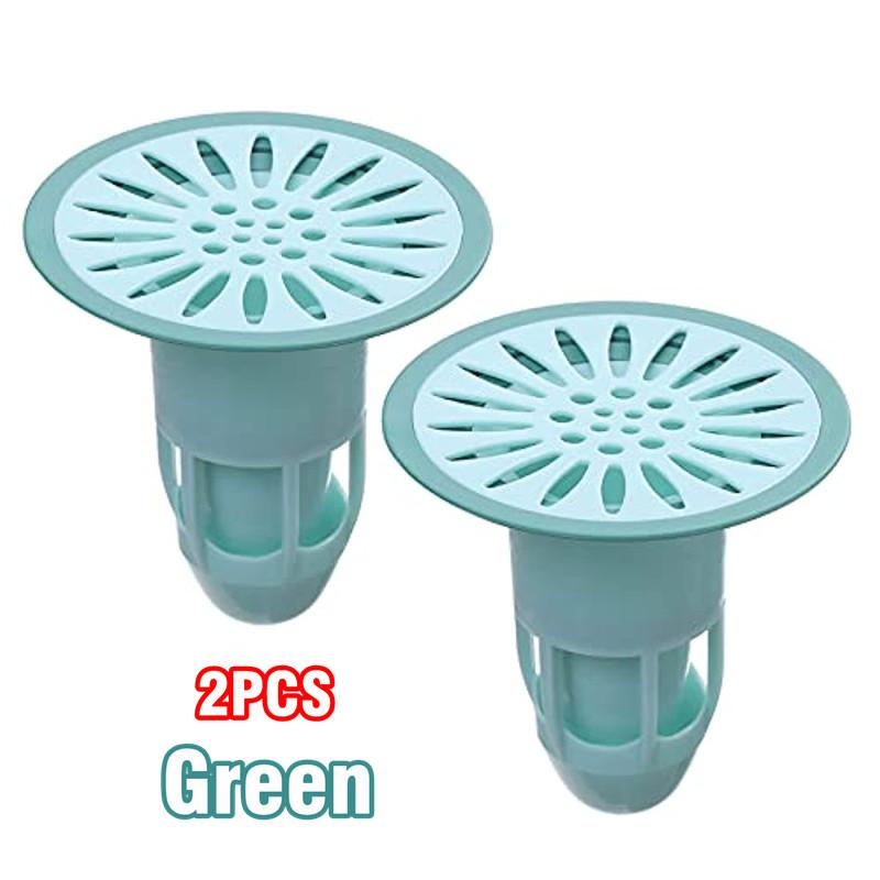 2pcs Deodorant Drain Core Toilet Bathroom Floor Drainer Cores Sewer Pest Control Silicone Anti-odor Artifact Water Seal No Smell