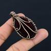 Red Flash Labradorite Pendant, 999 Copper Wire Wrapped Jewelry, Gemstone Jewelry Pendant, Handmade Wedding Gift Jewelry