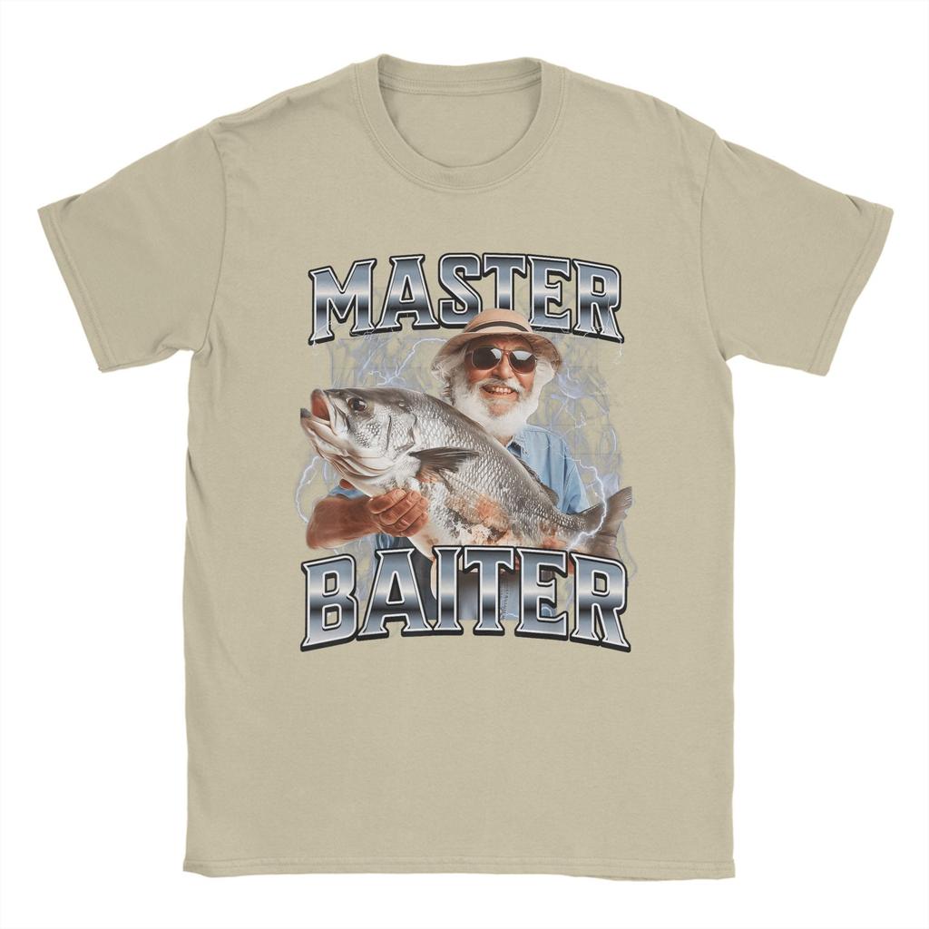 Oversized T Shirt Summer Master Baiter Fishing T-Shirts  Cotton Tshirt for Men's Y2K Classic Big Size Short Sleeve Clothes