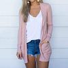 Lady Cardigan Solid Warm Multi Colors Chic Soft Touching Autumn for Working