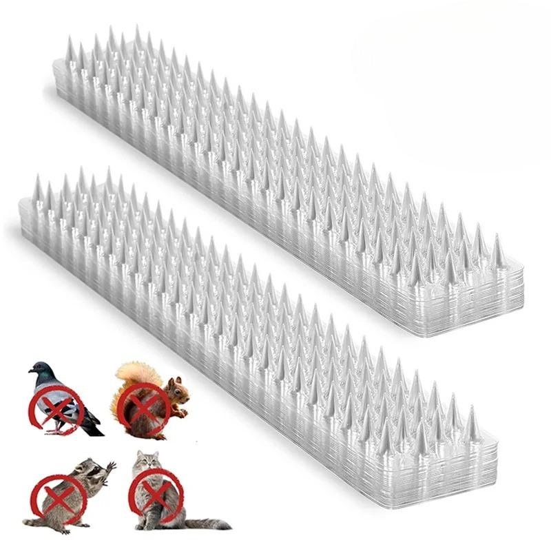 15PCS Plastic Bird Repeller Spikes Fence Wall Cat Anti Pigeon Spikes Anti-bird Outdoor Squirrel Garden Fences Animal Repellent