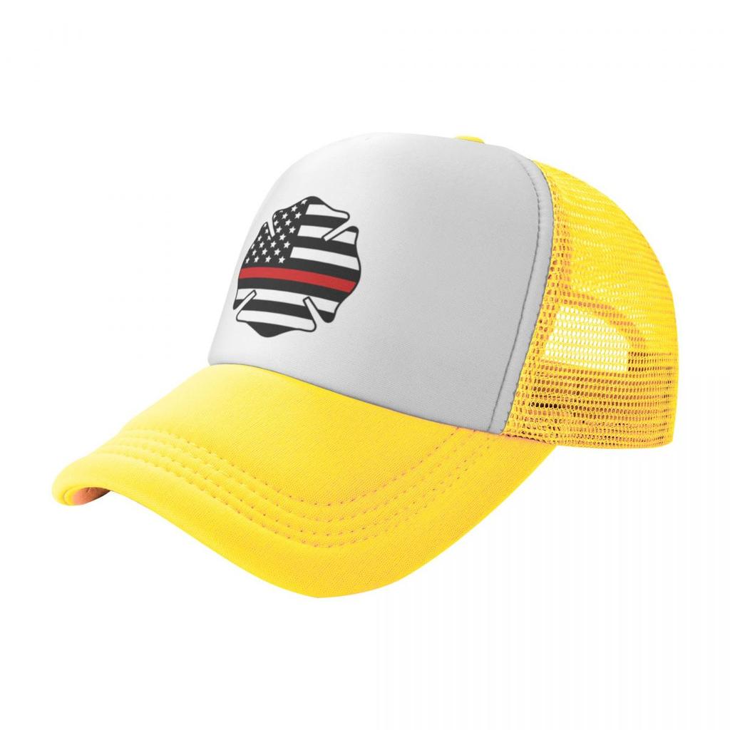 Firefighter Badge Fire Department Fireman USA Flag Sport Mesh Baseball Caps Women Adult Male Beach Bucket Hat Peaked Cap