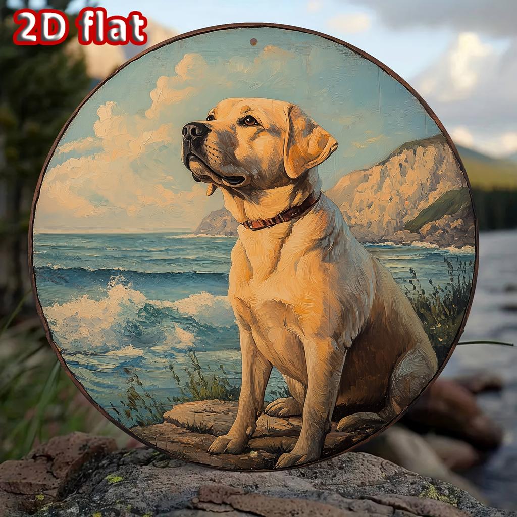 D Flat  Round Warning Sign D Flat Design Stating Do Not Enter This Metal Sign Serves As Urban Decor with a Rustic Touc