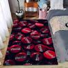 Red Coca-Cola Bottle Cap Pattern Carpet, Modern Decorative Floor Mat Suitable for Use As an Anti-slip for Living Room Bedroom Sofas