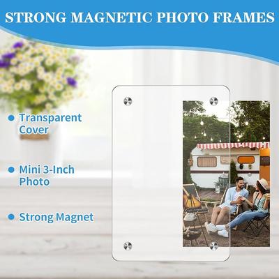 Transparent Photo Frames Accessories Universal Double Sided Magnetic Picture Frame Wall Mount Acrylic Picture Frame