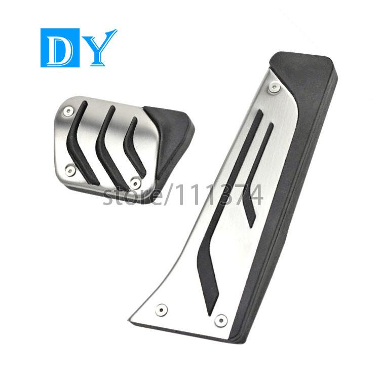 

Педали для BMW всех серий X3 X5 X6 F20 F30 E34 E39 Z4 E70 E71 E90 E46 LHD из нержавеющей стали, автомобильный акселератор, тормозная подставка AT 2 pcs