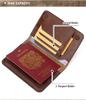 Ultra-Thin Leather Passport Holder & Multi-Card Bi-fold Wallet