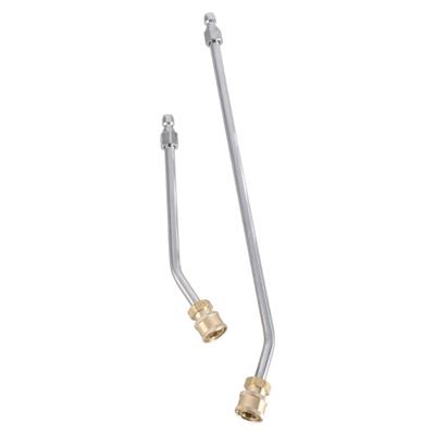 2Pcs Hochdruckreiniger Verlängerungsstab Verlängerungslanzen Gebogene Verlängerungsstange 1/4 Zoll Schnellanschluss Unterlegscheibe Ellenbogenstange