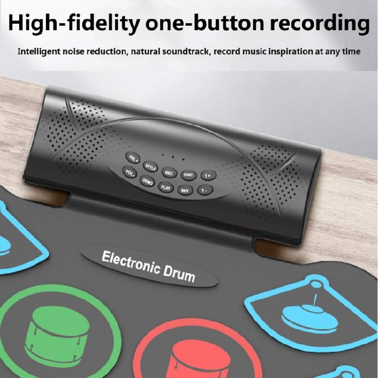 Convenient To Transport Hand Held Electronic Drum Board With 9 Backings MIDI Function And Two Speakers For Energetic Play