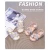 Soft Sole Fashion Girls Sandals Summer New Little Girls Princess Shoes Versatile Flat Beach Shoes Crystal Shoes