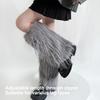 Women's Thick Fuzzy Leg Warmers Soft Plush Boot Covers Toppers for Costume Parties Winter Fashion Accessory Leg Gaiters