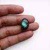 Labradorite Oval Cabochons, Blue Flash Labradorite Gemstones, Polished Labradorite Cabs, Jewelry Making Supplies