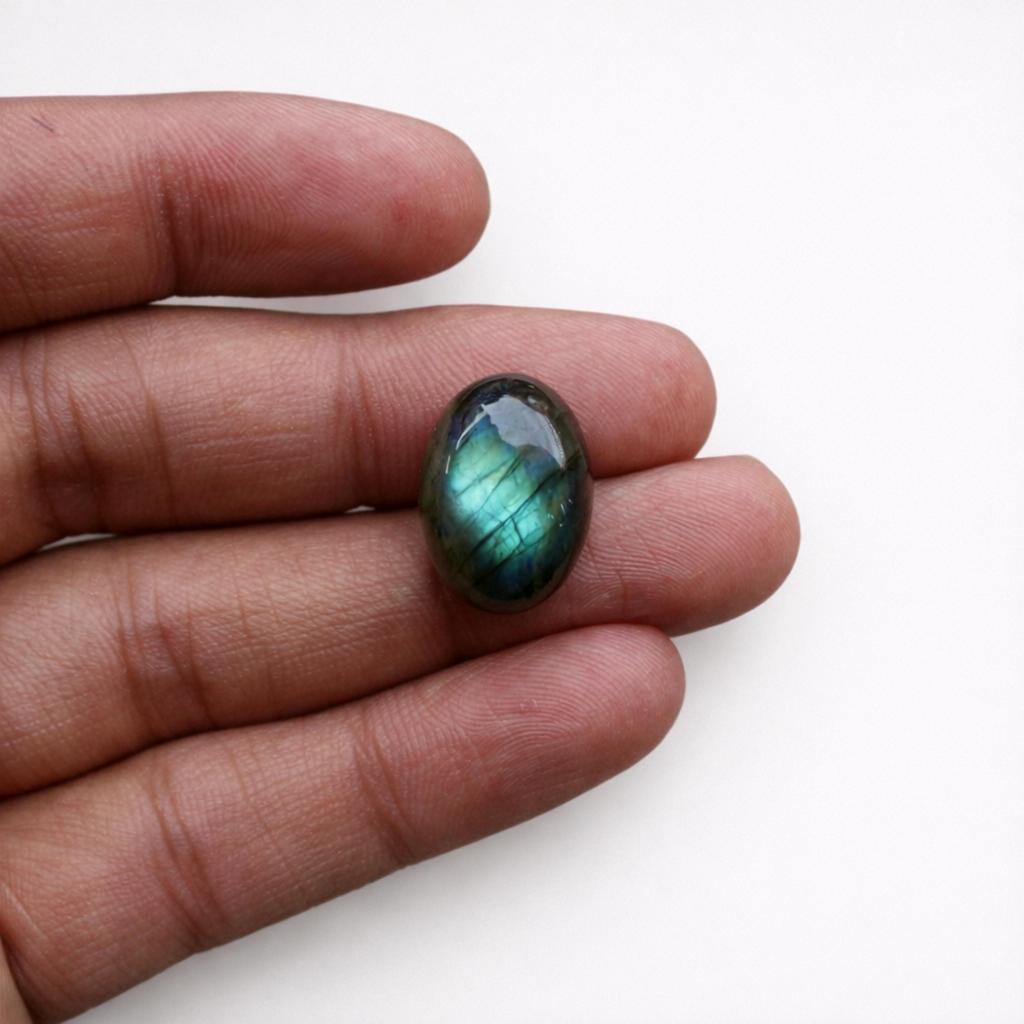 Labradorite Oval Cabochons, Blue Flash Labradorite Gemstones, Polished Labradorite Cabs, Jewelry Making Supplies