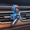 Cool Panda Pilot Car Air Freshener with Rotating Propeller Bobbing Panda Head Car Vent Fragrance Diffuser Car Trendy Decoration