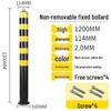 Reflective Steel Anti-Collision Parking Post with Lock