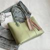 Silk Scarf One Shoulder Bag Korean Style Women Handbag Underarm Bag Tote Bag  Shopping