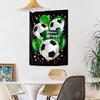 Fußball Wanddekoration Wandteppich Kunst Für Haustier-Gedenken Geburtstag Hochzeitsparty Hintergrund Familien Geschenk