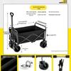 Extra Large Folding Outdoor Camping Handcart with Drawbar