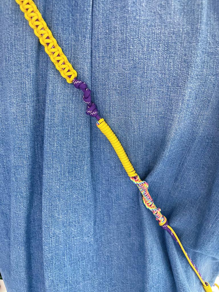 Handmade Paracord Woven Anti-lost Mobile Phone Small Bag Shoulder Strap Outdoor Multifunction Adjustable Bag Strap Lanyard