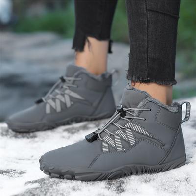 Outdoor-High-Top-Schneestiefel für Männer und Frauen, gepolsterte, verdickte, wasserdichte, rutschfeste Baumwollschuhe