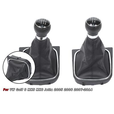 5/6 Speed Integrated Gear Shift Knob & Dust Boot for VW Golf 6 MK5 MK6 Jetta 2005-2014 - Transmission Lever, Durable Accessories