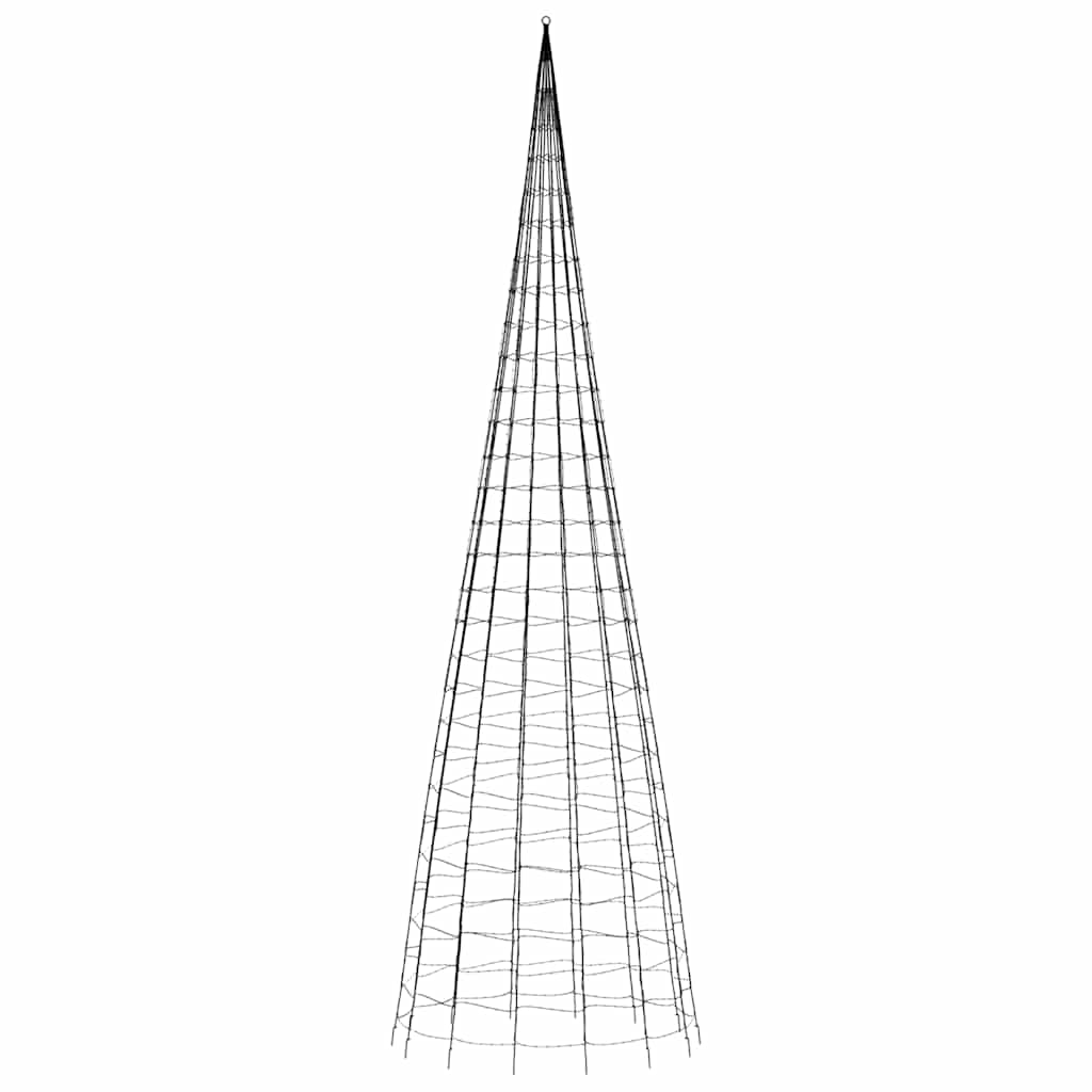 Vidaxl Choinka Z Lampek, Na Maszt, 3000 Ciepłych Białych Led, 800 Cm