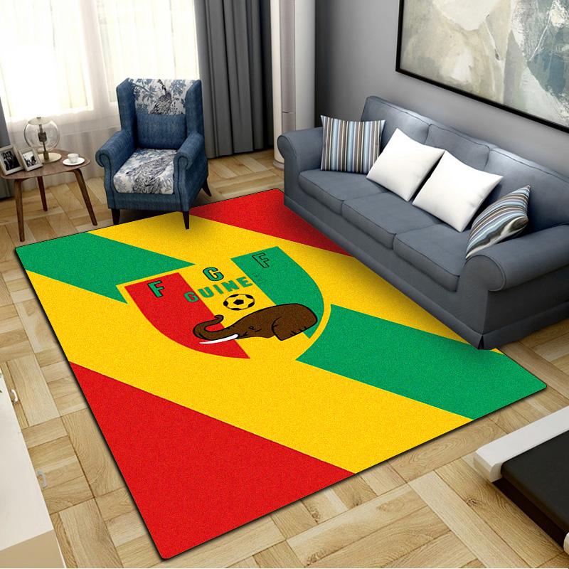 Guinea Bissau Carpet Rug for Living Room Bedroom Home Sofa Decoration, Kids play Non-slip Floor Mat