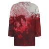 Women's Fashion Casual Three-quarter Sleeve Halloween Printed Round Neck Top