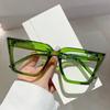 Oversized Vintage Glasses Women Fashion Cat Eye Blue Light Blocking  Eyewear Chic Candy Color Non-prescription Eyeglasses