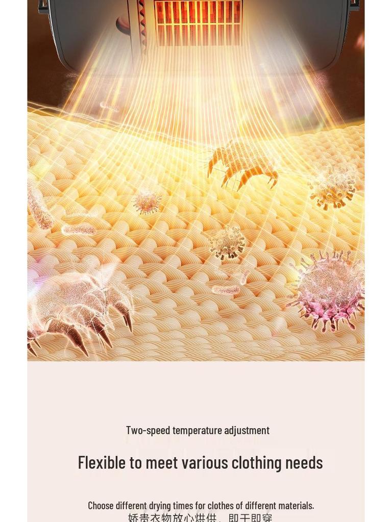 Foldable Portable Automatic Clothes Dryer with High-Temperature Sterilization and Disinfection