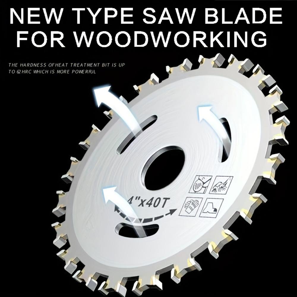 4" 110mmx20mm 40Z Doppelseitiges Legierungs-Kreissägeblatt Holzschneidscheibe Mehrzweck Holzbearbeitungs-Schneidscheibe für Winkelschleifer