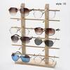 1 Pcs Wood Sunglass Display Rack Shelf Wooden Durable Eyeglasses Show Stand Holder Home Organizer Space Saving Shelf