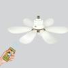 Multifunctional Ceiling Fan with Light, Lamp etachable Fan Leaf with Remote Control 3000K-6500K AC85V-265V