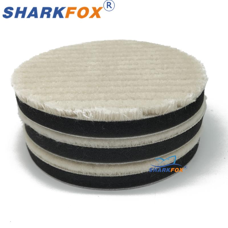 Sharkfox Car Soft Wool Buffing Polishing Pad Professional Detailing Mixed Auto Wash Maintenance Accessories