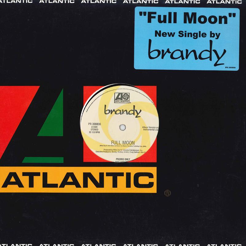 12inch Record BRANDY Full Moon PR300806 ATLANTIC 2001 US SoulFunk Used
